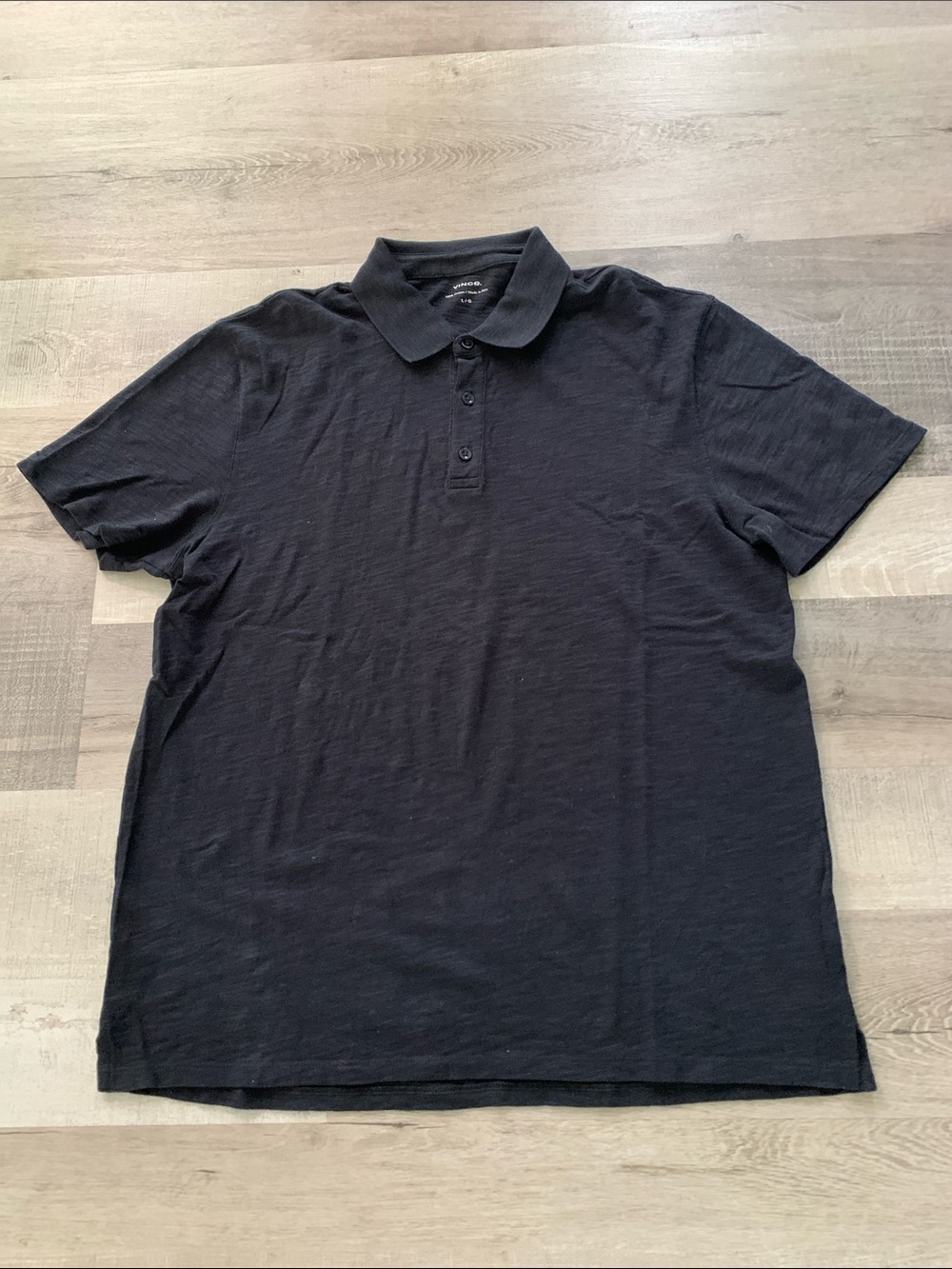 VINCE Men's Dark Navy Short Sleeve Polo